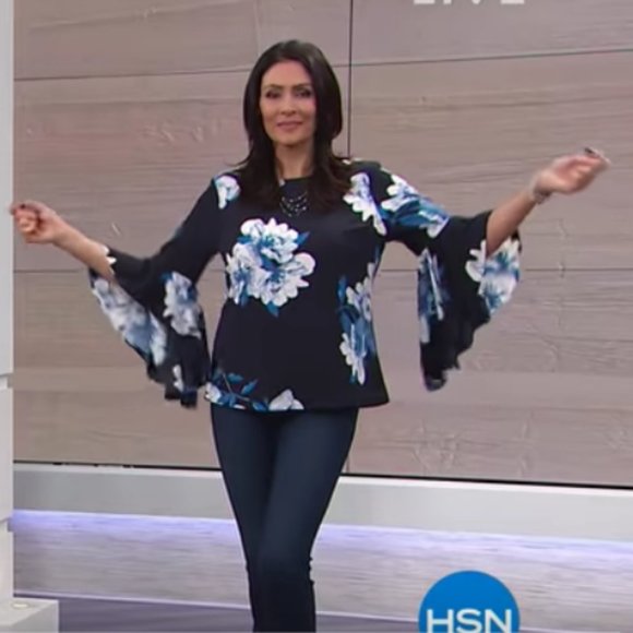 DG2 by Diane Gilman Floral-Print Cascade Tunic - Picture 2 of 7